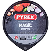 Pyrex Magic Bandeja de Horno para Pizza- Acero Inoxidable- Negro- 30 cm